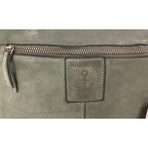 Harbour 2nd Minna Handbag Anchor Collection Forest Green Leather Crossbody NWT - Picture 2 of 13
